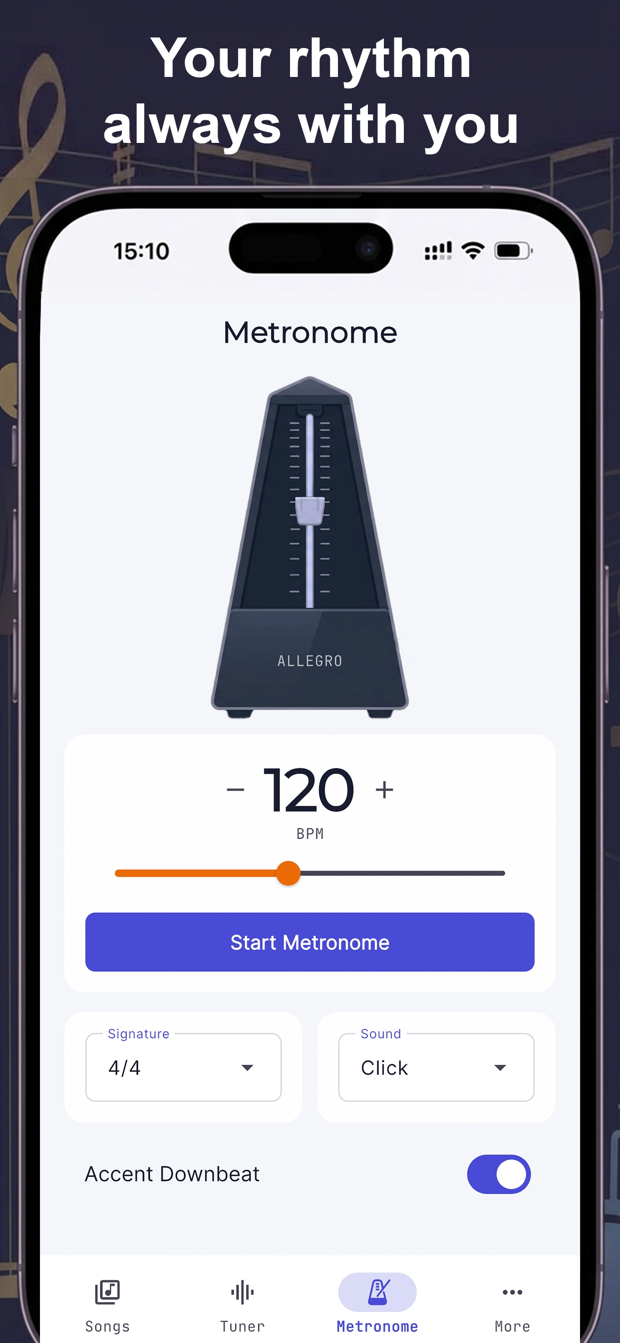 Tuner and metronome tools